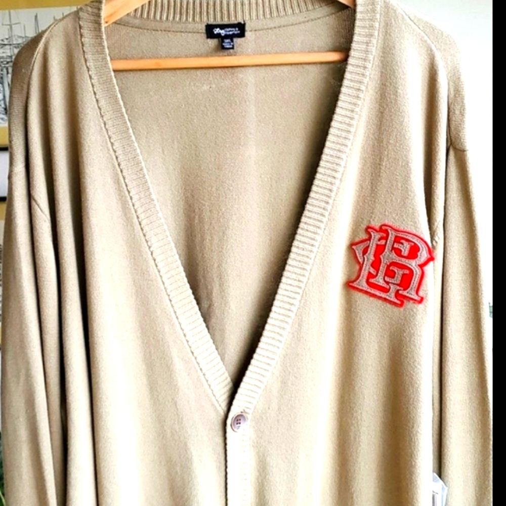 LRG Clothing & Equipment Storica Cotton British Khaki Tan Cardigan Size 3 XL - Picture 14 of 14